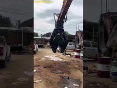 สองกลม เครื่องตัดขยะเหล็กแรง hardox 450