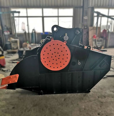0.7cbm Load Volume Excavator Bucket Crusher 240Bar สําหรับ Excavator 23-33 ตัน