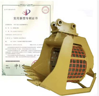 มินิ Excavator การสกรีนถัง Digger การสกรีนถังหลุมขนาด 20 * 20-100 * 100MM